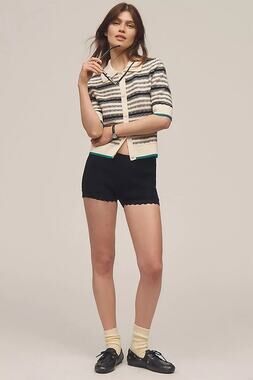 Anthropologie Maeve Kinsley Collared Crop Cardigan Sweater, EUC, Size 2X